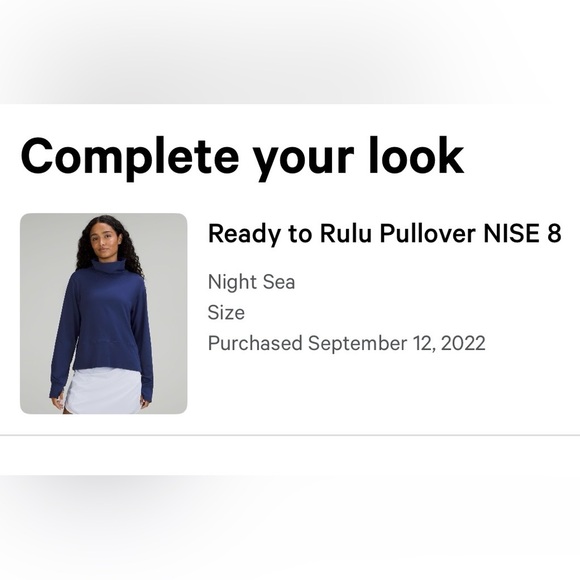 HP 💜 lululemon Ready Ready to Rulu Pullover NISE - Picture 6 of 6